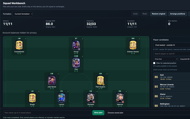Squad Builder