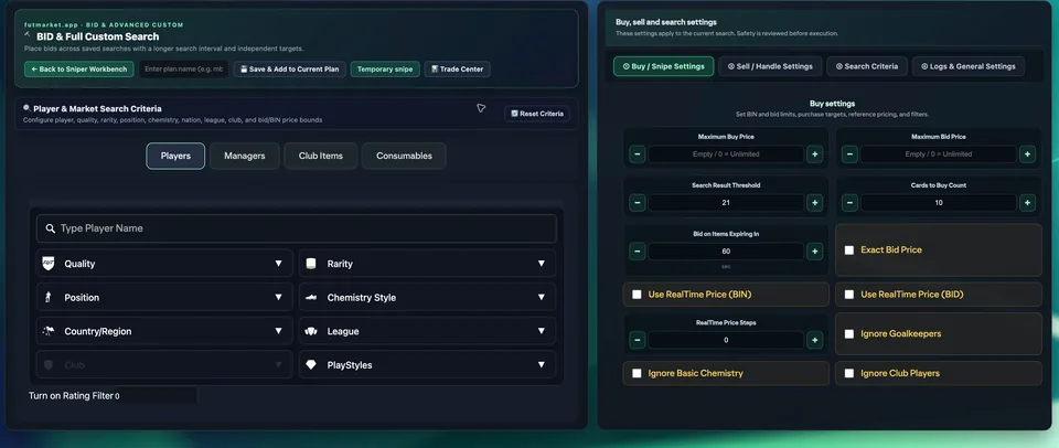 BID and advanced filters